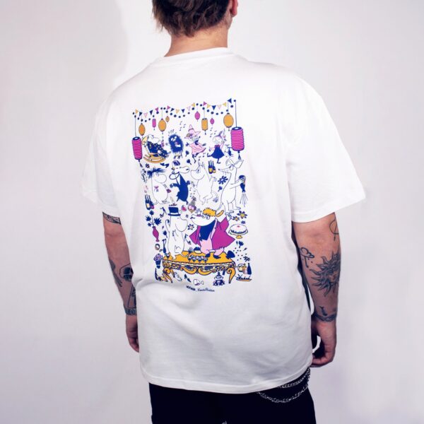 Moomin Party Heavy Unisex T-shirt – White