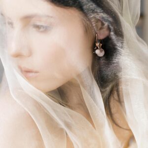 Richie Black Earrings – Rose Gold and Silver