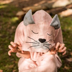 Short-Sleeve Poncho CAT- For TODDLERS (Size 82/86-116)