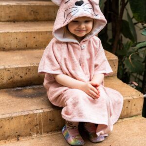Short-Sleeve Poncho CAT- For TODDLERS (Size 82/86-116)