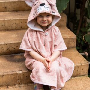 Short-Sleeve Poncho CAT- For TODDLERS (Size 82/86-116)