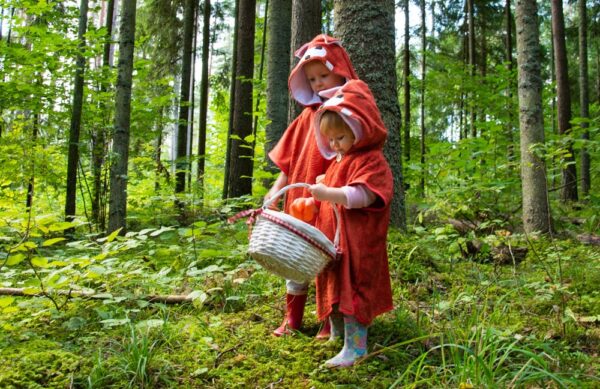 Short-Sleeve Poncho FOX – For KIDS (Size 122-150)