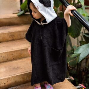Short-Sleeve Poncho PANDA – For TODDLERS (Size 82/86-116)