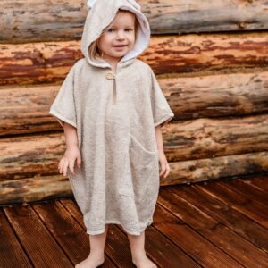 Short-Sleeve Poncho TEDDY – For TODDLERS (Size 82/86-116)