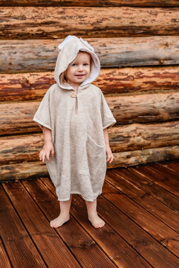 Short-Sleeve Poncho TEDDY – For TODDLERS (Size 82/86-116)