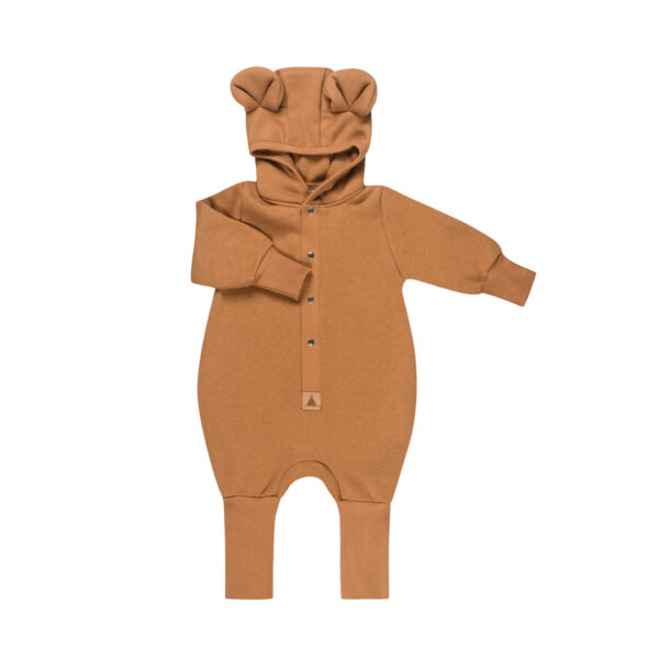 Eared Jumpsuit for Babies and Kids – Cinnamon