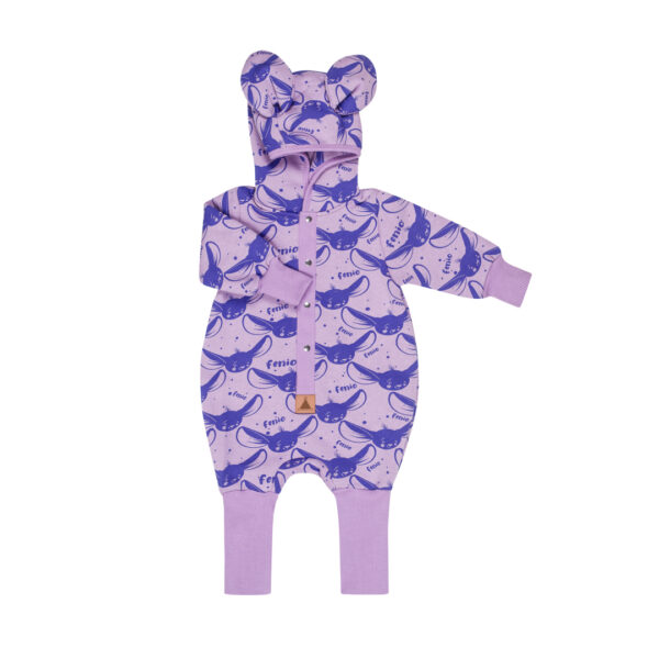 Eared Jumpsuit for Babies and Kids – Lilac Fenio
