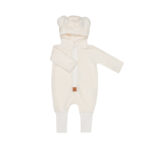 Eared Jumpsuit for Babies and Kids - Fuzzy Ecru