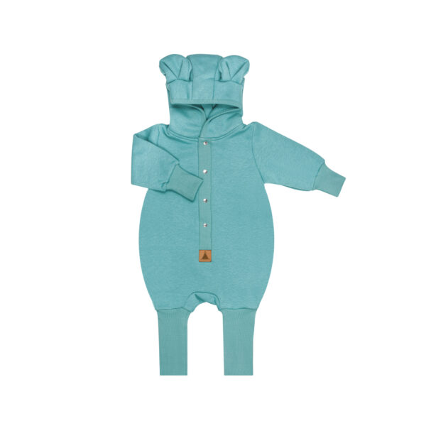 Eared Jumpsuit for Babies and Kids – Mint