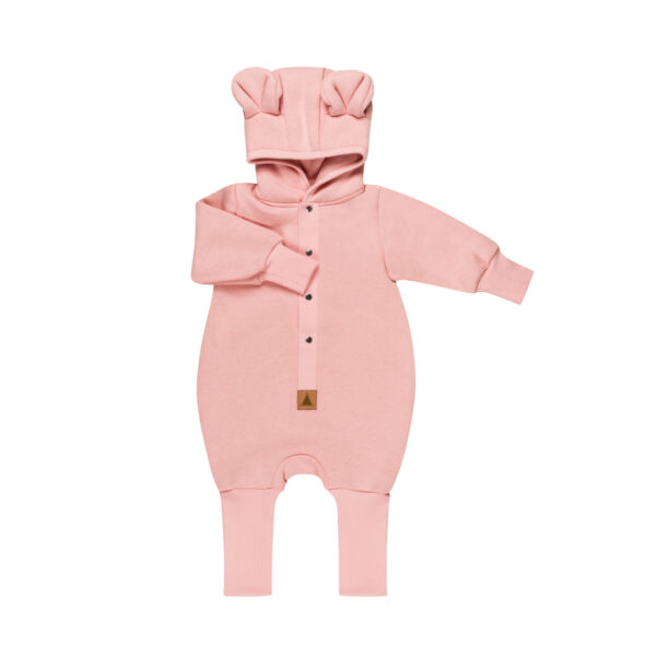 Eared Jumpsuit for Babies and Kids – Peach