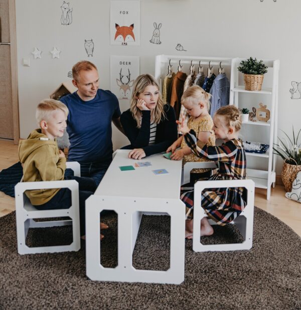 Montessori Weaning Table and Chair Set – with 2 Chairs
