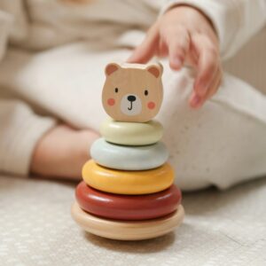 3in1 Toy Box – Sorting Blocks, Stackable Pyramid and Elephant On Wheels