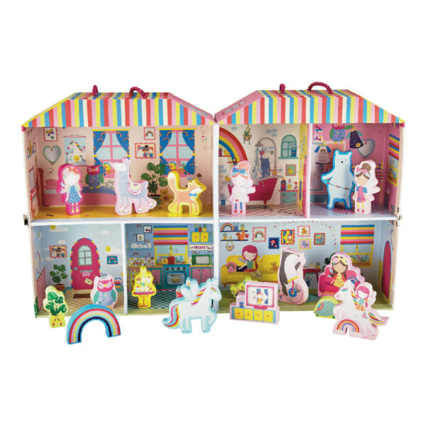 Playbox with Wooden Pieces – Rainbow Fairy