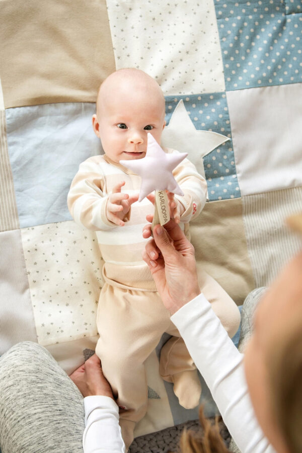 Small baby activity mat, 80×80 cm – Blue