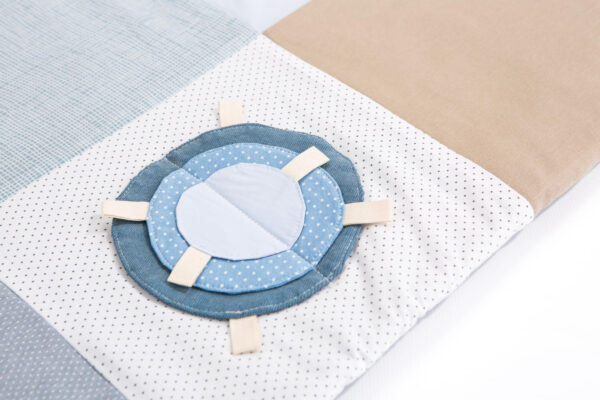 Small baby activity mat, 100×100 cm – Blue