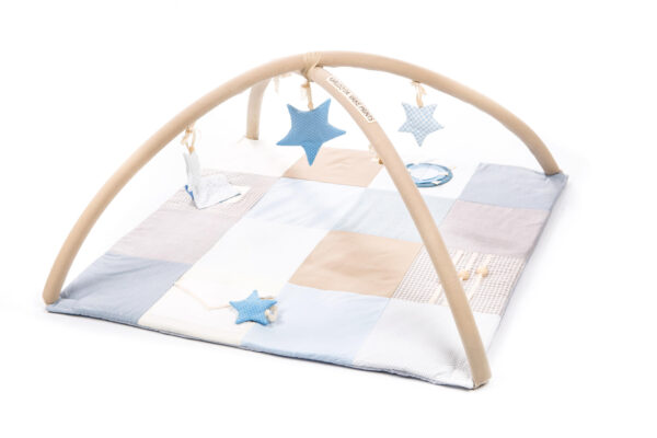 Small baby activity mat, 100×100 cm – Blue
