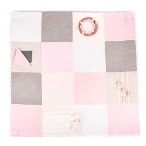 Small baby activity mat, 100×100 cm – Pink