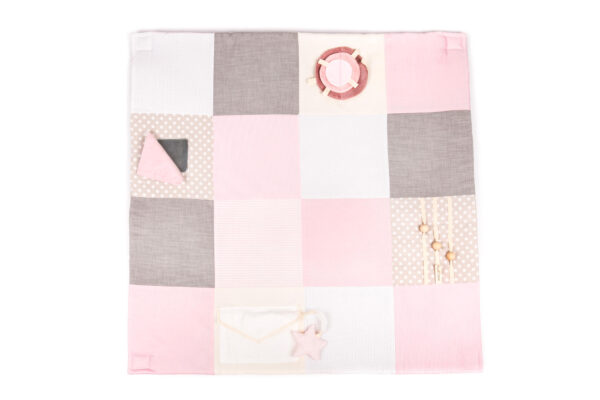 Small baby activity mat, 100×100 cm – Pink