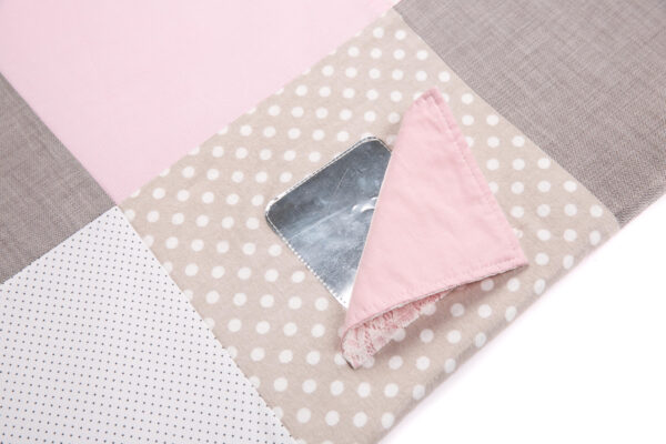 Small baby activity mat, 100×100 cm – Pink