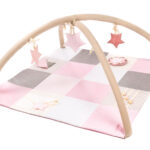 Small baby activity mat, 100x100 cm - Pink