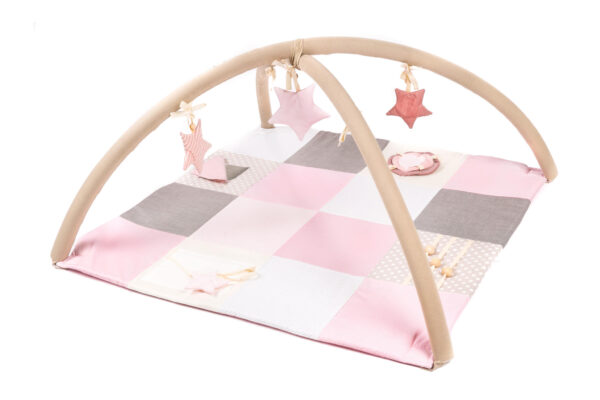 Small baby activity mat, 100×100 cm – Pink