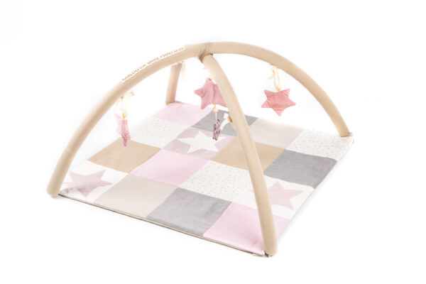 Small baby activity mat, 80×80 cm – Pink