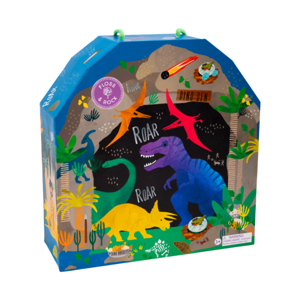 Playbox with Wooden Pieces – Dinosaur