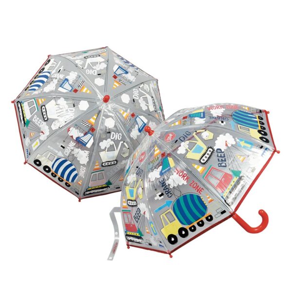 Transparent Color Changing 3D Umbrella – Construction Site