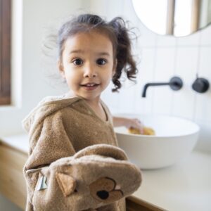 Hooded Bathing Poncho for Kids – Mr. Dog