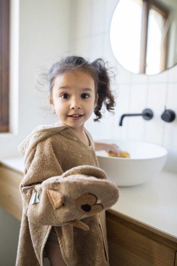 Hooded Bathing Poncho for Kids – Mr. Dog