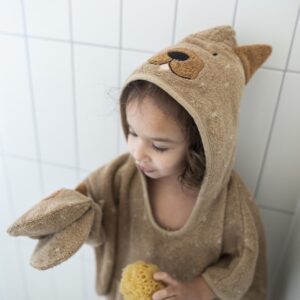 Hooded Bathing Poncho for Kids – Mr. Dog