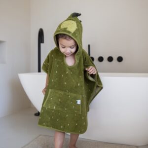 Hooded Bathing Poncho for Kids – Mr. Dino