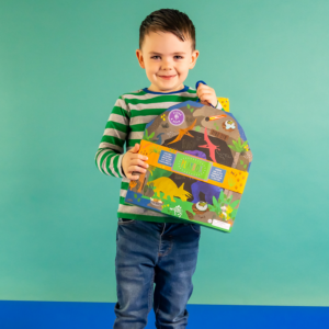 Playbox with Wooden Pieces – Dinosaur