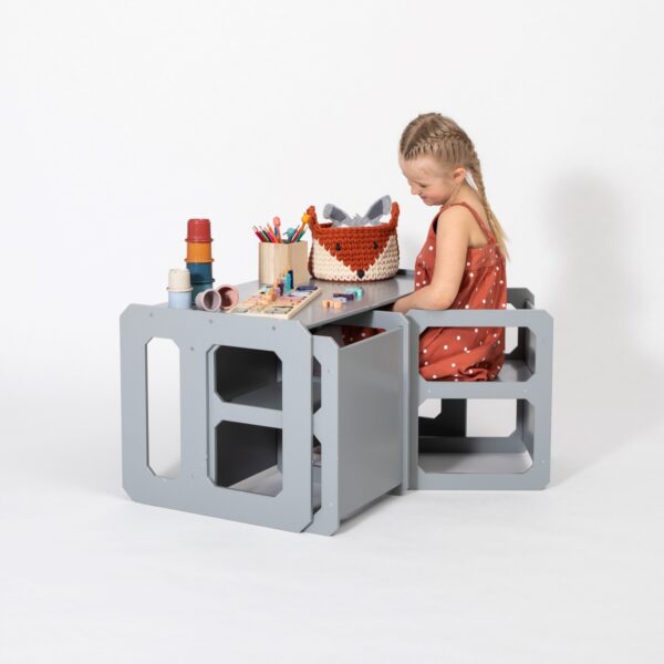 Montessori Weaning Table and Chair Set – with 2 Chairs