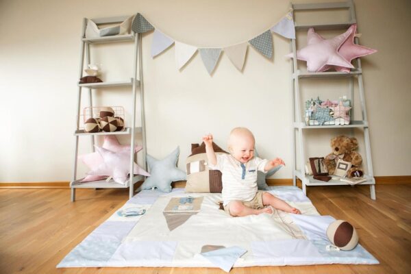 Baby Activity Mat, 120x120cm – Blue