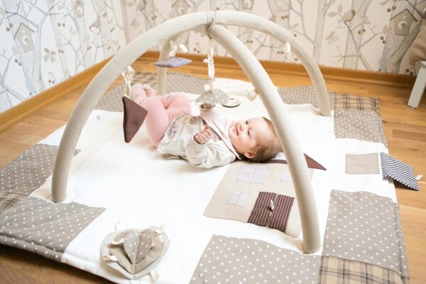Baby Activity Mat, 120x120cm – Brown