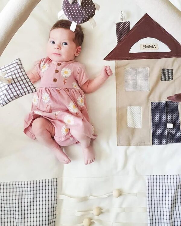 Baby Activity Mat, 120x120cm – Brown