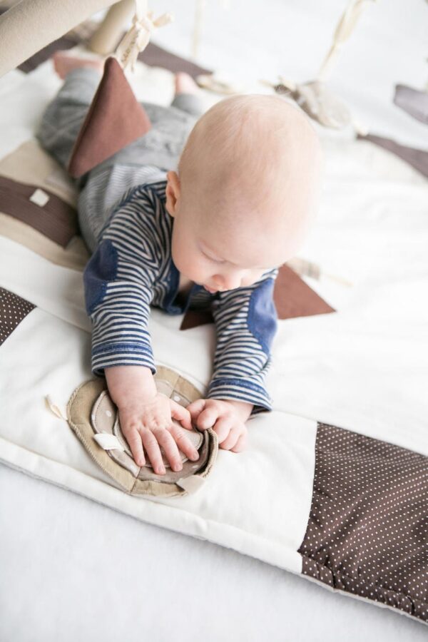 Baby Activity Mat, 120x120cm – Brown