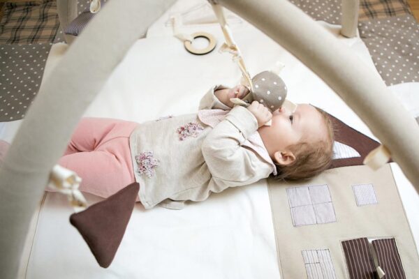 Baby Activity Mat, 120x120cm – Brown