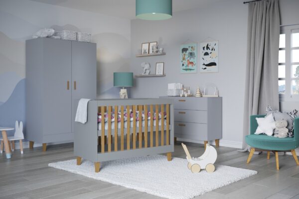 Baby Bed Kubi – Grey