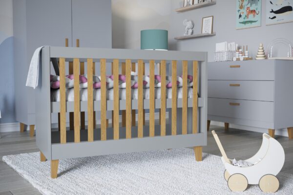 Baby Bed Kubi – Grey