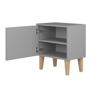 Bedside Table Kubi – Grey