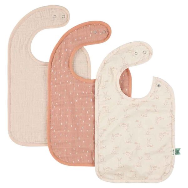 Bib 3-pack mix – Rosy Rabbit