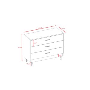 Chest of Drawers Kubi – White