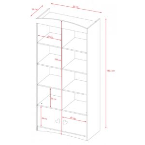 Double Bookshelf Julia
