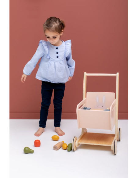 Wooden Shopping Cart – Mrs. Rabbit