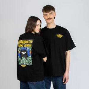 Moomin Jungle Heavy Unisex T-shirt – Black