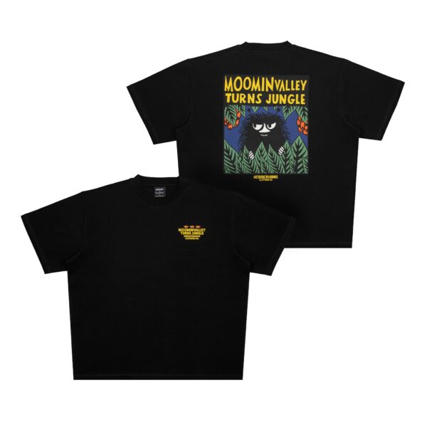 Moomin Jungle Heavy Unisex T-shirt – Black