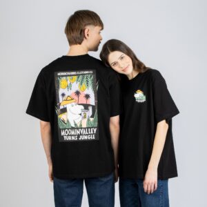 Moomin Jungle Heavy Unisex T-shirt – Black