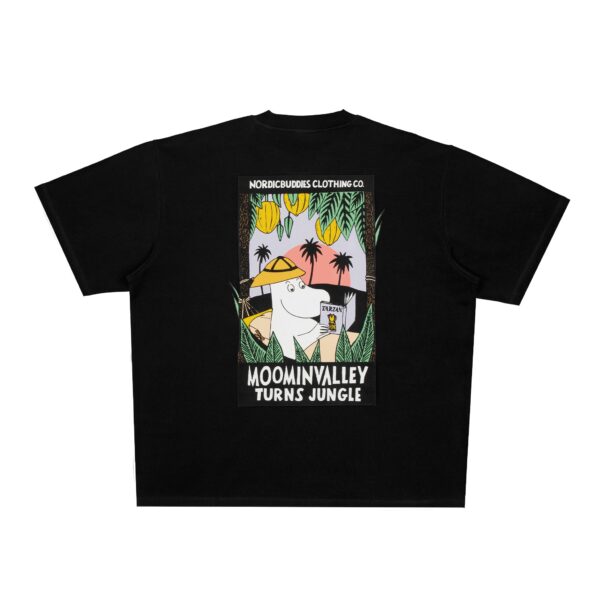 Moomin Jungle Heavy Unisex T-shirt – Black
